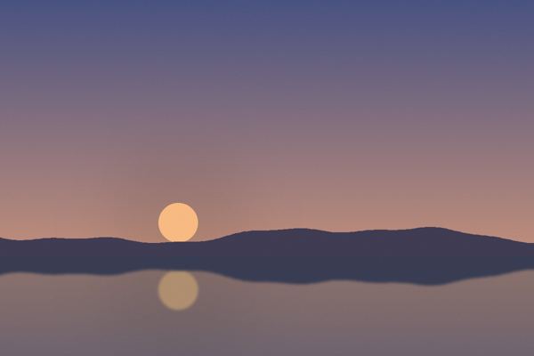 Coast, evening